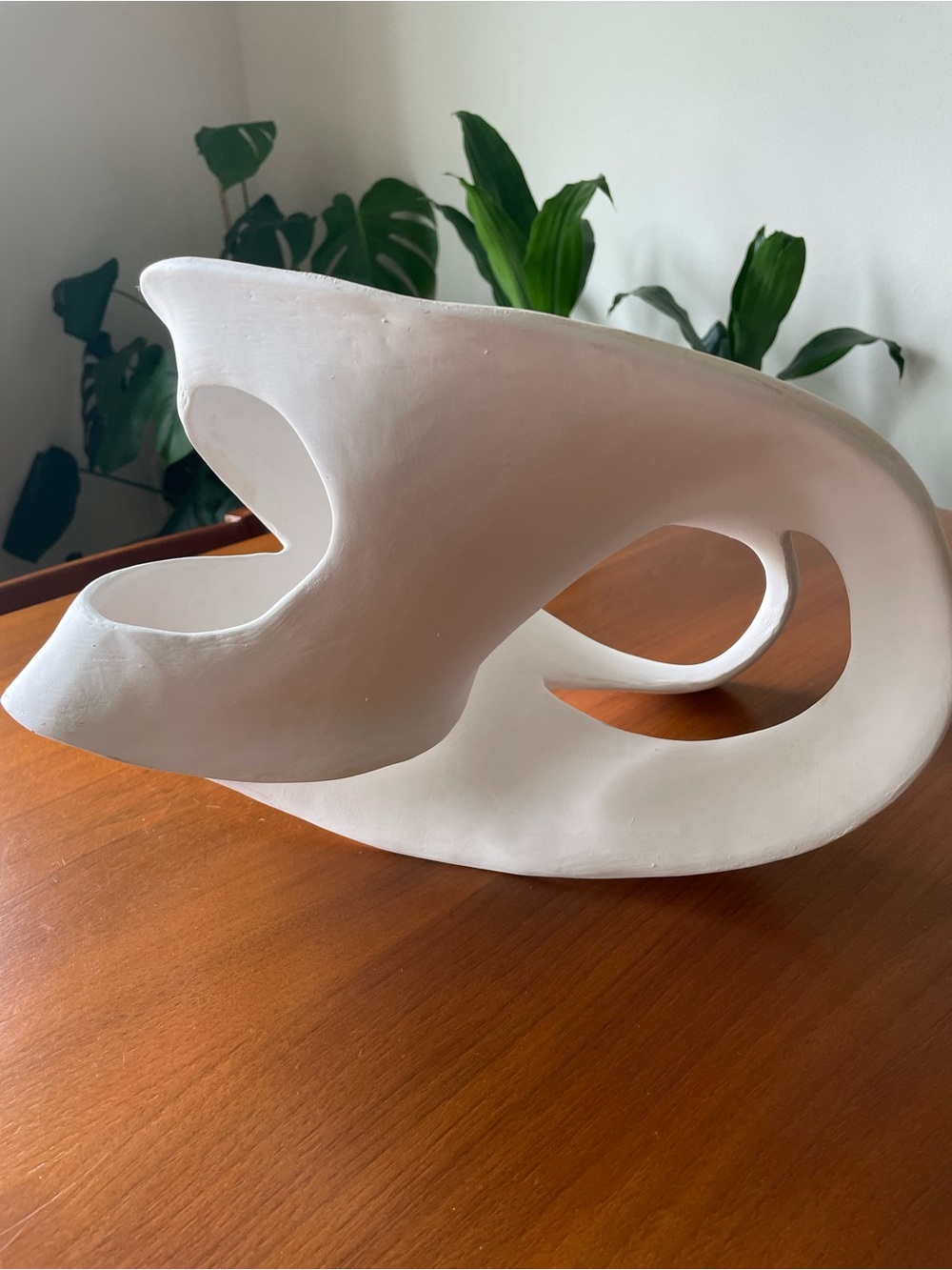 Modern White Abstract Sculpture - Unbranded